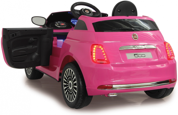 Coche Electrico Infantil Fiat 500 Fucsia 12v